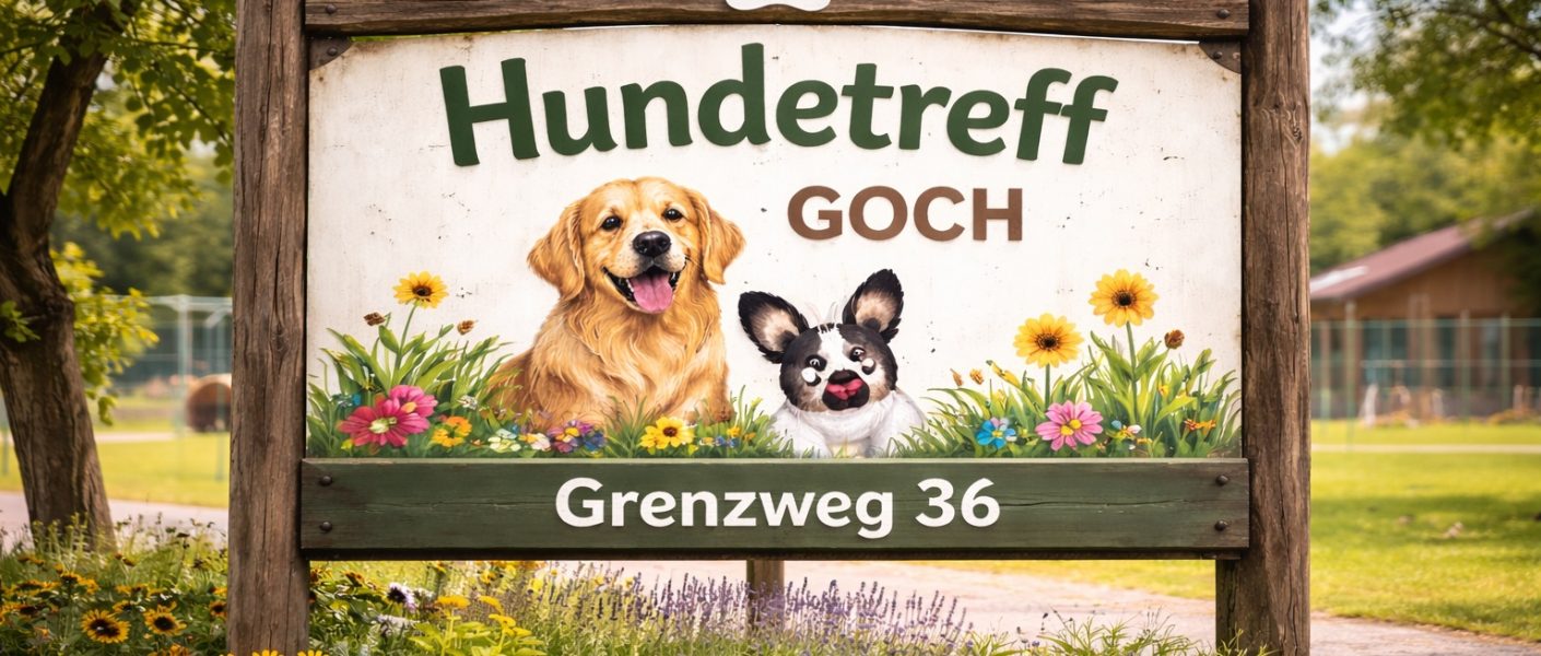 Der Hundetreff Goch ist die ideale Anlaufstelle für Hundeauslauf, eingezäunte Hundewiese und Welpentreff in Goch und Umgebung.