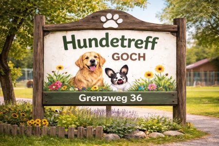 Der Hundetreff Goch ist die ideale Anlaufstelle für Hundeauslauf, eingezäunte Hundewiese und Welpentreff in Goch und Umgebung.